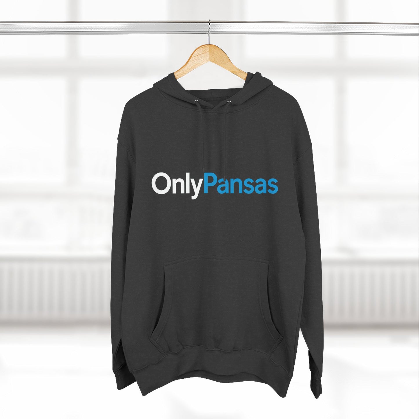 Three-Panel Fleece Hoodie